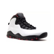 Air Jordan 10 “Double Nickel” 310805-100 Klassische Basketball-Sneaker - Ikonisches Schwarz-Weiß-Rot Design