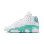 Air Jordan 13 GS "Aurora Green" 439358-100 - White and Mint Green Sneakers