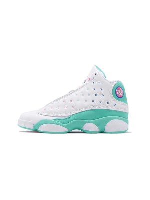 Air Jordan 13 GS "Aurora Green" 439358-100 - Frischer Mint-Klassiker für Jugendliche | Perfekter Frühlings-/Sommerlook