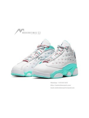Air Jordan 13 GS "Aurora Green" 439358-100 - Fresh Mint Classic Sneakers for Youth | Perfect Spring/Summer Style