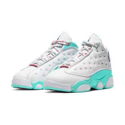 Air Jordan 13 GS "Aurora Green" 439358-100 - Fresh Mint Classic Sneakers for Youth | Perfect Spring/Summer Style