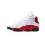 Air Jordan 13 Retro "Chicago" 414571-122 - White Leather and Red Suede Sneakers