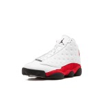 Air Jordan 13 Retro "Chicago" 414571-122 - White Leather and Red Suede Sneakers