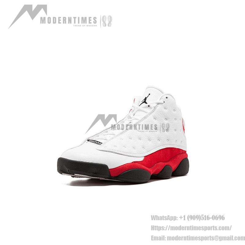 Air Jordan 13 Retro "Chicago" 414571-122 - White Leather and Red Suede Sneakers