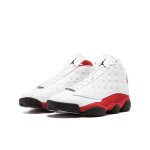 Air Jordan 13 Retro "Chicago" 414571-122 - White Leather and Red Suede Sneakers