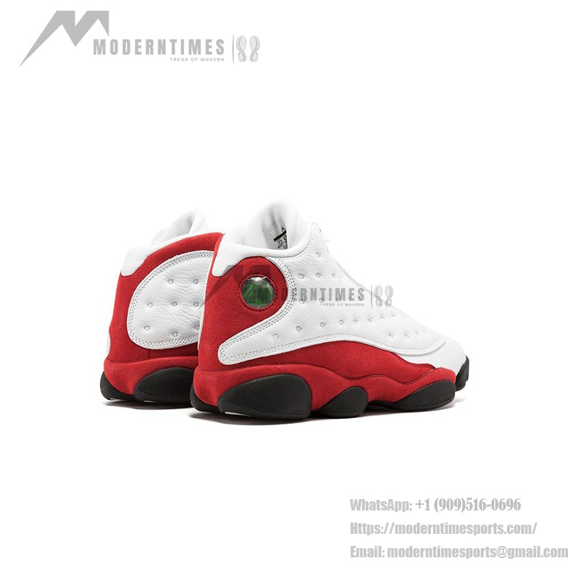 Air Jordan 13 Retro "Chicago" 414571-122 - White Leather and Red Suede Sneakers