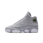 Air Jordan 13 Retro 439358-018 Wolf Grey basketball shoes with premium leather and iconic design