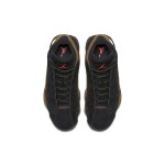 Air Jordan 13 Retro "Black Olive" 884129-006 - Black Suede Sneakers with Olive Accents