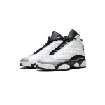 Air Jordan 13 Retro "Barons" 414571-115 - White Leather and Black Glossy Sneakers