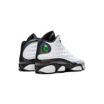 Air Jordan 13 Retro "Barons" 414571-115 - White Leather and Black Glossy Sneakers