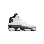 Air Jordan 13 Retro "Barons" 414571-115 - White Leather and Black Glossy Sneakers