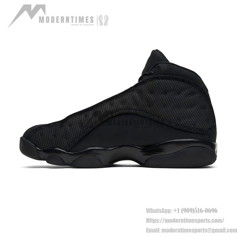 Air Jordan 13 Retro "Black Cat" 414571-011 - Matte Black Suede and Mesh Sneakers