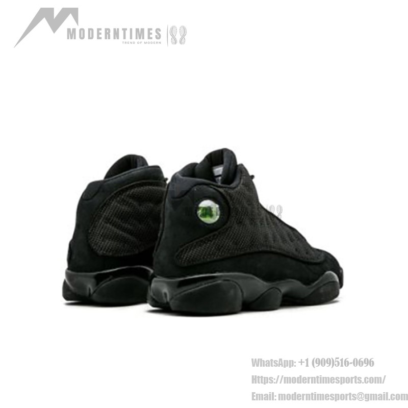 Air Jordan 13 Retro "Black Cat" 414571-011 - Mattschwarzer Wildleder- und Mesh-Sneaker