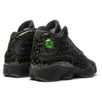 Air Jordan 13 Retro "Black Metallic Gold" DC9443-007 - Black Leather Sneakers with Gold Details