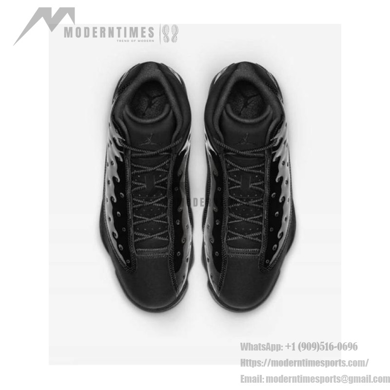 Air Jordan 13 Retro "Cap and Gown" 414571-012 - Schwarzer Lackleder- und Wildleder-Sneaker