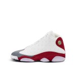 Air Jordan 13 Retro "Grey Toe" 414571-126 - Weißes Leder, rotes Wildleder und graue Zehenkappe