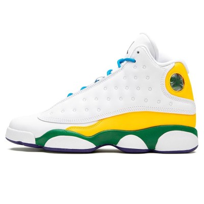 Air Jordan 13 Retro CV0785-158 KSA White, Yellow, Green & Blue Basketball Shoes - Perfect Blend of Vibrant Colors and Performance