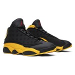 Air Jordan 13 Retro Melo Class of 2002 Black & Yellow basketball shoes with premium suede overlays