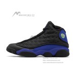Air Jordan 13 Retro 'Hyper Royal' 414571-040 with Black Reflective Mesh Upper and Blue Suede Overlays
