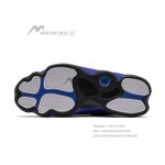 Air Jordan 13 Retro 'Hyper Royal' 414571-040 with Black Reflective Mesh Upper and Blue Suede Overlays