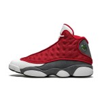 Air Jordan 13 Retro 'Red Flint' 414571-600 with Red Mesh Upper and Grey Suede Overlays