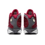 Air Jordan 13 Retro 'Red Flint' 414571-600 with Red Mesh Upper and Grey Suede Overlays