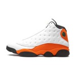 Air Jordan 13 Retro 'Starfish' 414571-108 with White Leather Upper and Orange Suede Overlays