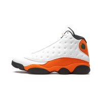 Air Jordan 13 Retro 'Starfish' 414571-108 - Crisp White & Vibrant Orange Basketball Sneakers