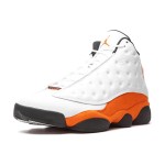 Air Jordan 13 Retro 'Starfish' 414571-108 with White Leather Upper and Orange Suede Overlays