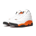 Air Jordan 13 Retro 'Starfish' 414571-108 with White Leather Upper and Orange Suede Overlays