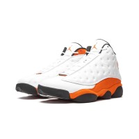 Air Jordan 13 Retro 'Starfish' 414571-108 - Crisp White & Vibrant Orange Basketball Sneakers