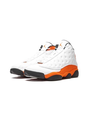 Air Jordan 13 Retro 'Starfish' 414571-108 - Frische Weiße und Lebendige Orangefarbene Basketballschuhe