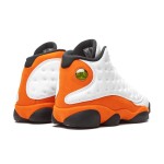 Air Jordan 13 Retro 'Starfish' 414571-108 with White Leather Upper and Orange Suede Overlays