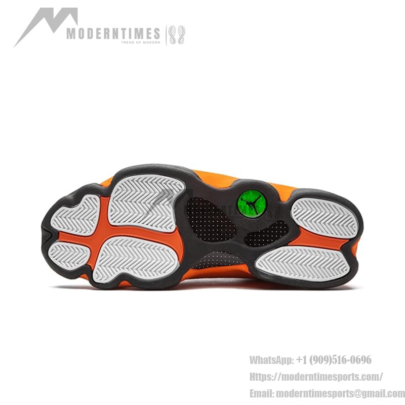 Air Jordan 13 Retro 'Starfish' 414571-108 with White Leather Upper and Orange Suede Overlays