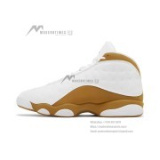 Air Jordan 13 Retro 'Wheat' 414571-171 - Clean White & Golden Suede Basketball Sneakers