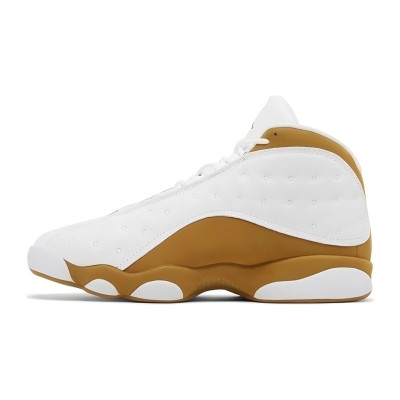 Air Jordan 13 Retro 'Wheat' 414571-171 - Clean White & Golden Suede Basketball Sneakers