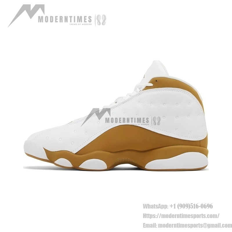 Air Jordan 13 Retro 'Wheat' 414571-171 mit weißem Leder und goldenen Wildleder-Overlays