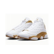 Air Jordan 13 Retro 'Wheat' 414571-171 - Saubere Weiße und Goldene Wildleder-Basketballschuhe