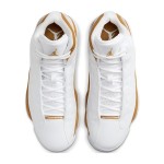 Air Jordan 13 Retro 'Wheat' 414571-171 mit weißem Leder und goldenen Wildleder-Overlays