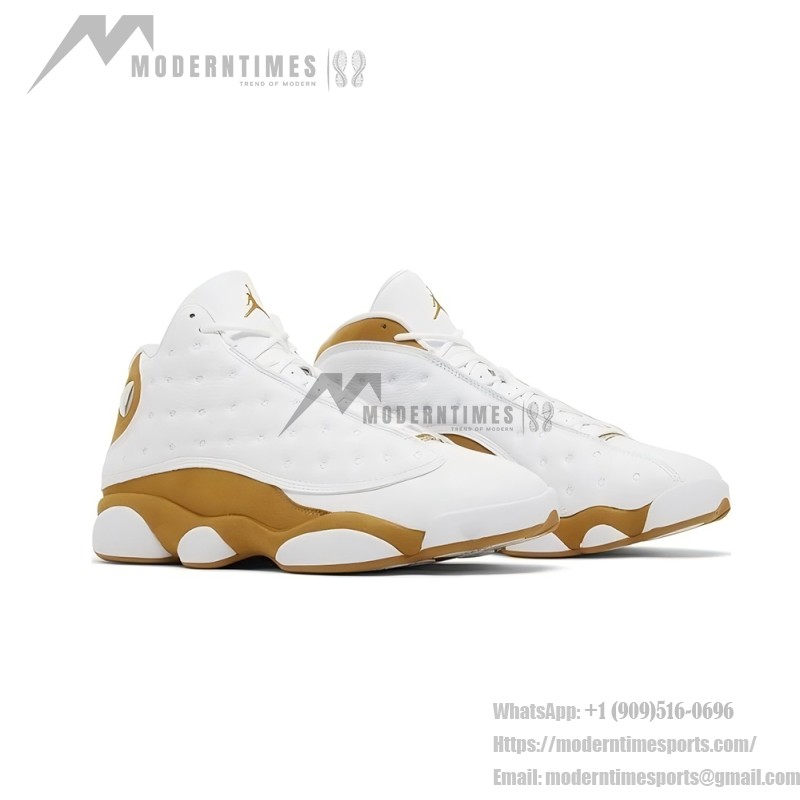 Air Jordan 13 Retro 'Wheat' 414571-171 mit weißem Leder und goldenen Wildleder-Overlays