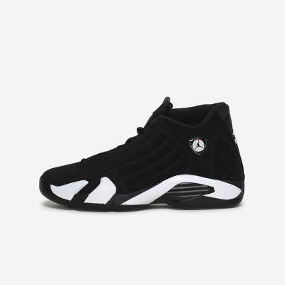 Air Jordan 14 Retro Black White Basketball Shoes 487471-016 - Sleek Classic Design