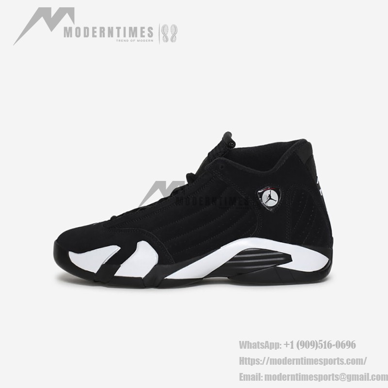 Air Jordan 14 Retro Black White Basketball Shoes - Classic and Sleek Air Jordan 14 Retro Black White Basketball Shoes with Premium Suede Upper and Classic Design