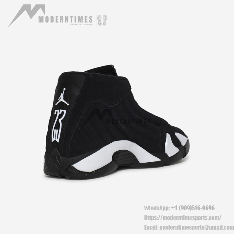 Air Jordan 14 Retro Black White Basketball Shoes - Classic and Sleek Air Jordan 14 Retro Black White Basketball Shoes with Premium Suede Upper and Classic Design