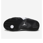 Air Jordan 14 Retro Black White Basketball Shoes with Premium Suede Upper and Classic Design