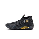 Air Jordan 14 Retro DMP 487471-022 - Black and Gold "Last Shot" Sneakers