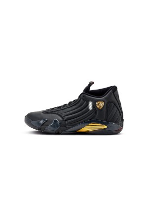 Air Jordan 14 Retro DMP 487471-022 - ブラック＆ゴールド「ラストショット」バスケットシューズ | 伝説と贅沢の完璧な融合