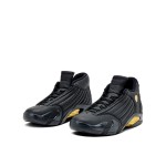 Air Jordan 14 Retro DMP 487471-022 - Black and Gold "Last Shot" Sneakers