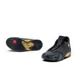 Air Jordan 14 Retro DMP 487471-022 - Black and Gold "Last Shot" Sneakers