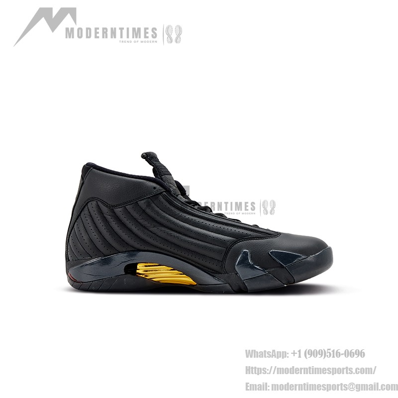 Air Jordan 14 Retro DMP 487471-022 - Black and Gold "Last Shot" Sneakers