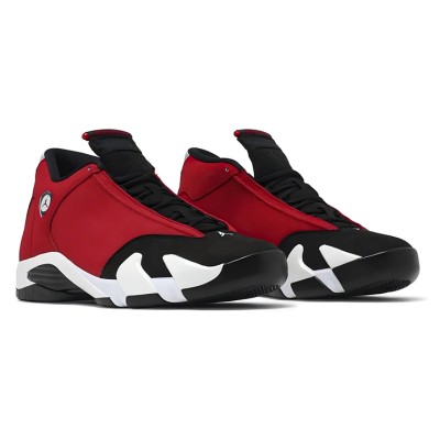 Air Jordan 14 Retro "Gym Red Toro" 487471-006 - Bold Red & Black Performance Sneaker | Sleek Ferrari-Inspired Design